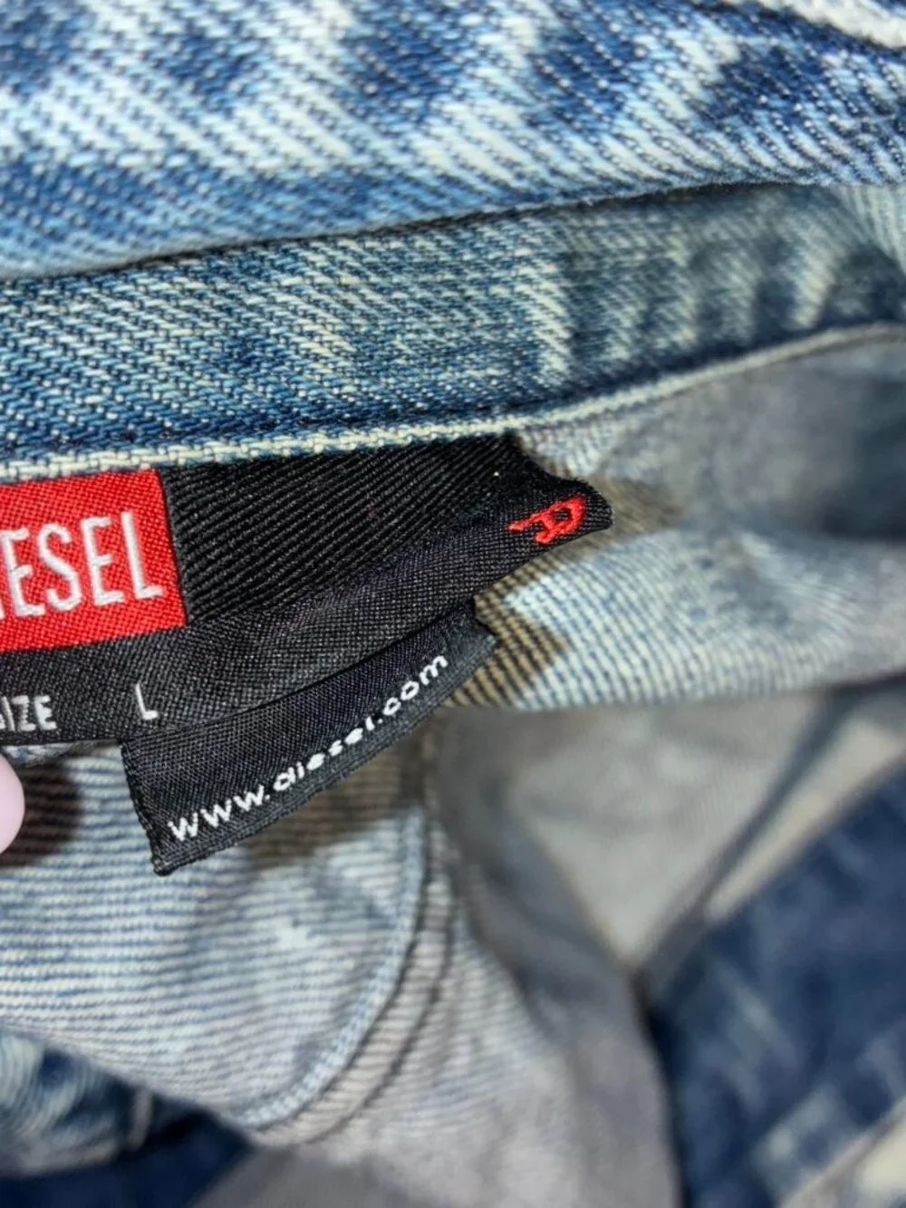 Diesel Women's Blue And Navy Denim Jacket - Picture 2 of 2